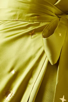 Buy Never Fully Dressed Green Jaspre Hearts Wrap Skirt in Satin For Women  Online | Ounass Saudi