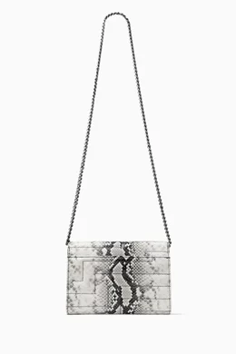 Buy Jimmy Choo Burgundy Avenue Clutch Bag in Snakeskin print Leather For Women Online Ounass Saudi