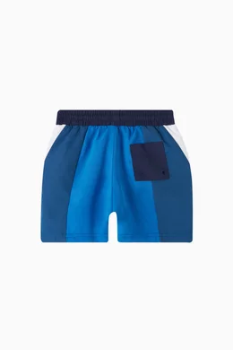 Buy Kith Blue Colorblock Kai Swim Trunks For Boys Online Ounass Saudi