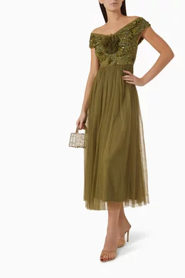 bardot maja midi dress Bardot