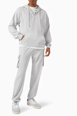 Buy Kith Grey Crystal Wash Williams Hoodie in Cotton For Men Online Ounass Saudi