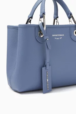 Buy Emporio Armani Blue Small MyEA Logo Tote Bag For Women
