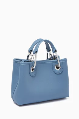 トートバッグ EMPORIO ARMANI Woman Tote bags Blue EW000360AF14787 UB081 Emporio Armani Mini MyEA Tote Bag | Blue | FARFETCH