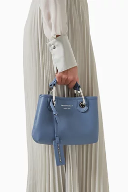 トートバッグ EMPORIO ARMANI Woman Tote bags Blue EW000360AF14787 UB081 Emporio Armani Mini MyEA Tote Bag | Blue | FARFETCH