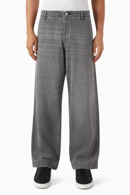 emporio armani baggy slacks グレー EMPORIO ARMANI: Pants woman - Grey | Emporio Armani pants