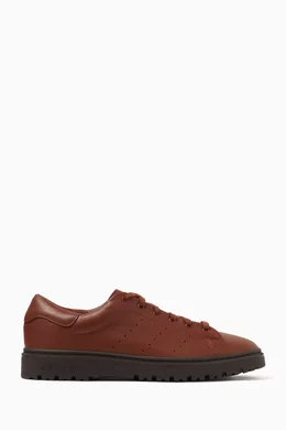 Buy adidas Brown Stan Smith Freizeit Sneakers in Leather For Men Online Ounass Saudi