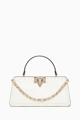 White valentino rockstud bag on sale