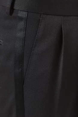 【送料&関税込】Dolce & Gabbana Gabardine Tuxedo Pants Classic gabardine tuxedo pants in Black for Men
