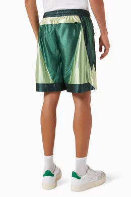 Buy Kith Green Turbo Shorts in Faille Jersey For Men Online 