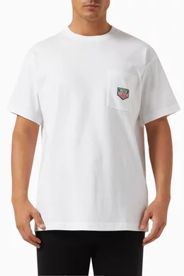 Buy Kith White x TAG Heuer Formula 1 Badge Pocket T-shirt For Men 