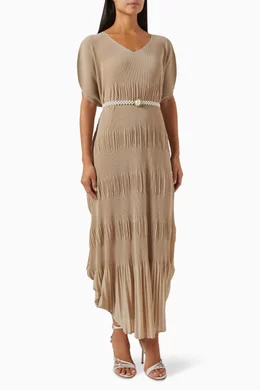 Buy Scarlet Sage Neutral Carly Kaftan-style Maxi Dress For Women