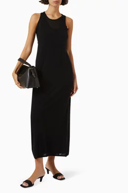 toteme layered knit tank dress Buy Black in Lyocell-cashmere For Women Online Toteme brand