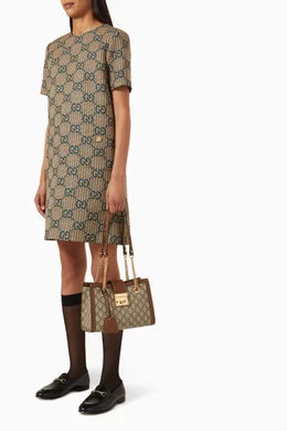 Buy Gucci Brown Small Padlock Shoulder Bag in GG Supreme Canvas For Women Online Ounass Saudi