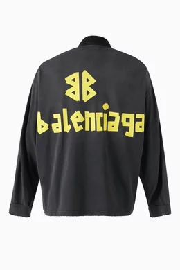 Buy Balenciaga Black Unisex Tape Type Oversized Hybrid