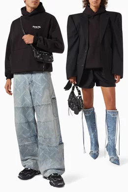 Buy Balenciaga Black Unisex Beverly Hills Oversized Hoodie in