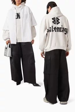 【BALENCIAGA】New Tape Type フーディ アーキタイプフリース BALENCIAGA】New Tape Type フーディ アーキタイプフリース