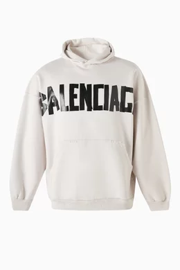 White hoodie balenciaga discount