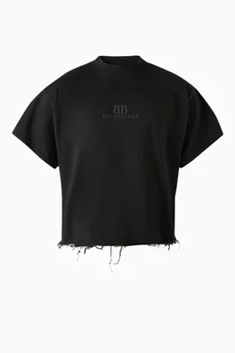 トップス Balenciaga Summer Polyester Jersey Black T-shirt Balenciaga Black size XL International in Polyester