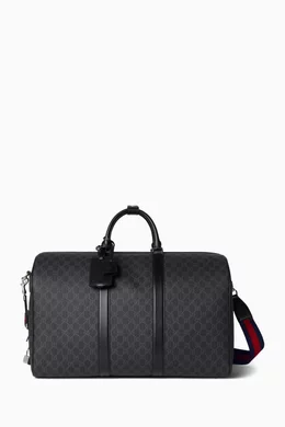 Buy Gucci Black Travel Duffel Bag in GG Supreme Canvas For Men Online Ounass Saudi