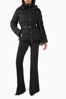 ダウンジャケット・コート ELISABETTA FRANCHI Women Bubble Jackets PI71D46E2 110 Black CHI ブラック（黒）系 ELISABETTA FRANCHI(エリザベッタ