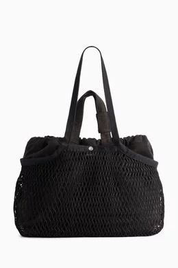 Buy Balenciaga Black Medium 24/7 Tote Bag in Canvas For