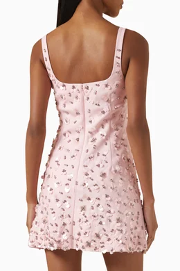 knee length dresses for ladies Ziva Periwinkle Embellished Mini Dress