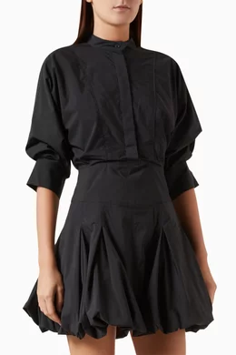 knee length dresses for ladies Chocolate Effie Bubble Mini Dress main image 1