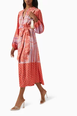 Buy Spell Red Sunshine Bandit Button-through Dress For Women Online |  Ounass Saudi