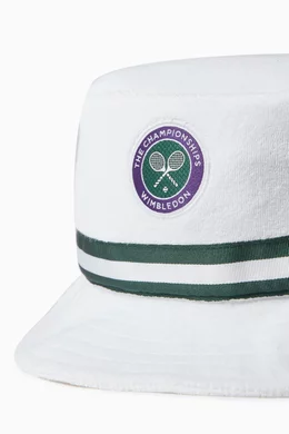 Buy Polo Ralph Lauren White Wimbledon Reversible Bucket Hat