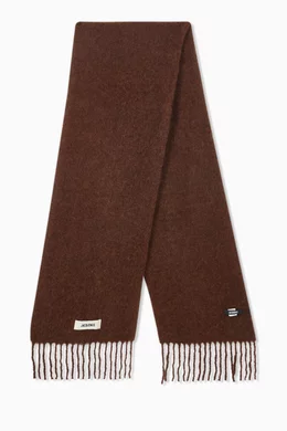 【無料郵送/関税込/正規品】 Jacquemus L’echarpe Carro Le Cho Jacquemus L'Echarpe Carro Scarf | Brown | FARFETCH
