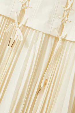 chinese dress ladies Esher Ruched Maxi Dress in Ivory