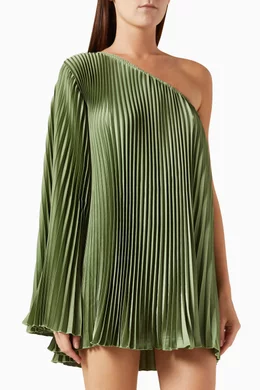 mozart mini dress Buy L'IDEE WOMAN Green Mozart Pleated One-shoulder Mini Dress For Women  Online