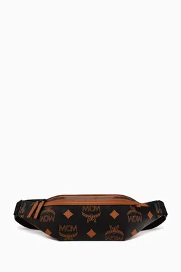 Buy MCM Black Fursten Belt Bag in Maxi Visetos For Men Online Ounass Saudi
