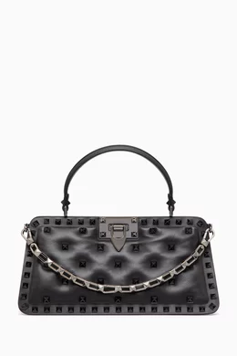 Small rockstud top handle bag best sale