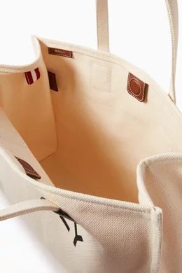 【送料&関税込】Bally East/west Akelei Canvas Tote Bally East/west Akelei Canvas Tote | italist