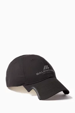 Buy Balenciaga Black Unisex Activewear Cap in Technical Nylon For