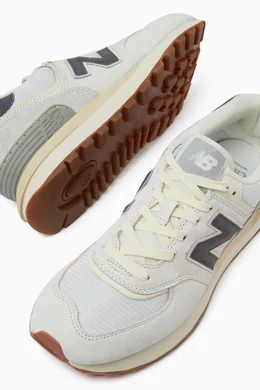 Buy New Balance White 574 Legacy Sneakers in Suede Mesh For Men