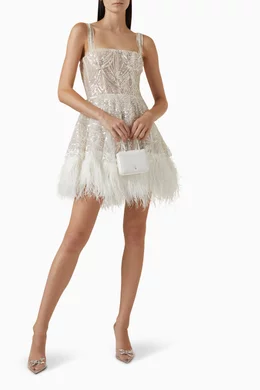 Buy Bronx and Banco White Mademoiselle Beaded Mini Dress For Women Online |  Ounass Saudi