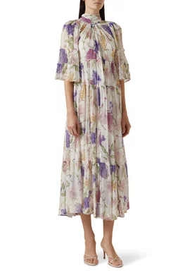 bytimo chiffon dress Buy byTiMo Multicolour Floral-print Shift Dress in Chiffon For Women Online