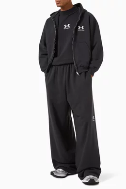 Buy Balenciaga Black x Under Armour® Unisex Zip-up Hoodie in
