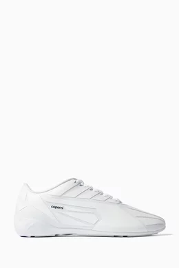 Buy Coperni White x PUMA Speedcat Low top Sneakers in Synthetic Leather For Women Online Ounass Saudi