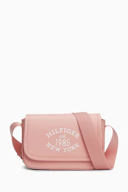 Buy Tommy Hilfiger Pink Monotype Crossbody Bag For Girls Online