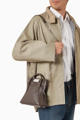 Buy Maison Margiela Black Mini 5AC Classique Top-handle Bag in