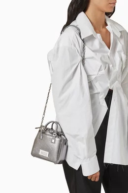 Buy Maison Margiela Grey 5AC Horizontal Tote Bag in Metallic