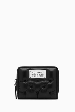 Buy Maison Margiela Black Small Glam Slam Embroidered Wallet