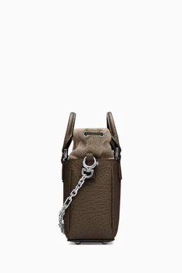Buy Maison Margiela Brown 5AC Horizontal Tote Bag in Leather