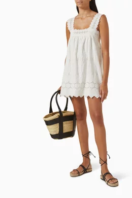 Buy Posse White Amelia Mini Dress in Cotton For Women Online | Ounass Saudi
