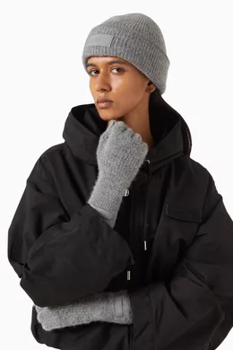 【関税＆送料込み】Jacquemus Le Bonnet Gros Grain Le Bonnet Gros Grain wool-blend beanie in grey - Jacquemus