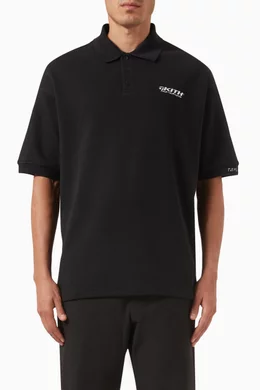 Buy Kith Black x Taylormade Provisional Polo in Cotton Blend