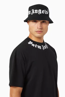 Palm Angels
logo print bucket hat 19342420_43766526_600.jpg main image 2